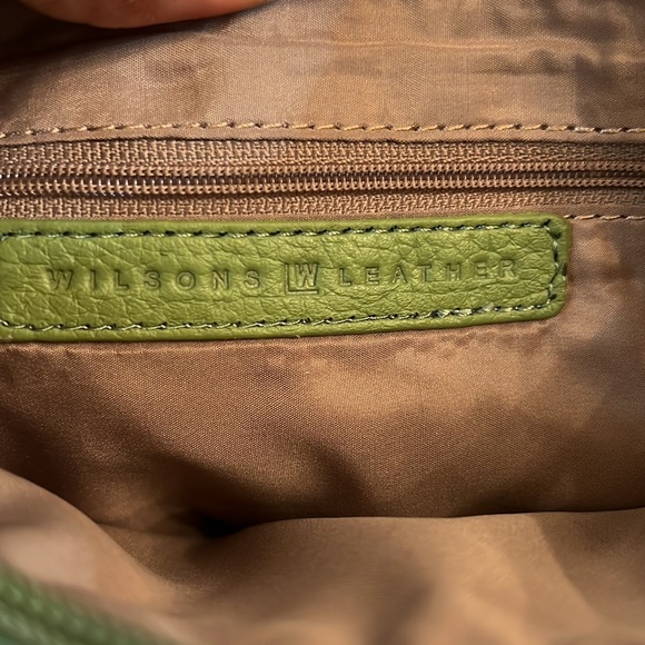 WILSON LEATHER VINTAGE GREEN HAND BAG - Picture 5 of 14